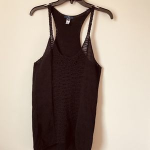 Gap Women’s Black Crochet Cami Tank Sleeveless top size Medium M
